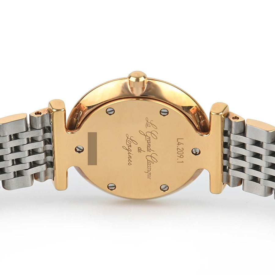 Longines La Grande Classique De Longines White Dial Two Tone Mesh Bracelet Watch for Women - L4.209.1.91.7