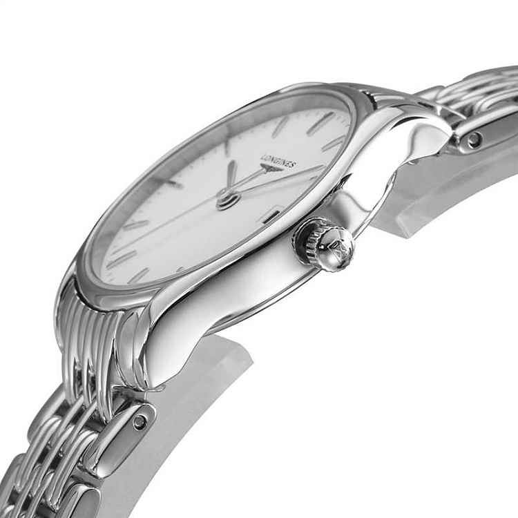 Longines Lyre Classico 25mm White Dial Silver Stainless Steel Watch for Women - L4.259.4.12.6