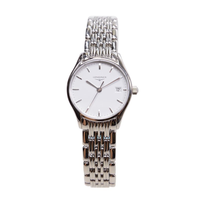 Longines Lyre Classico 25mm White Dial Silver Stainless Steel Watch for Women - L4.259.4.12.6