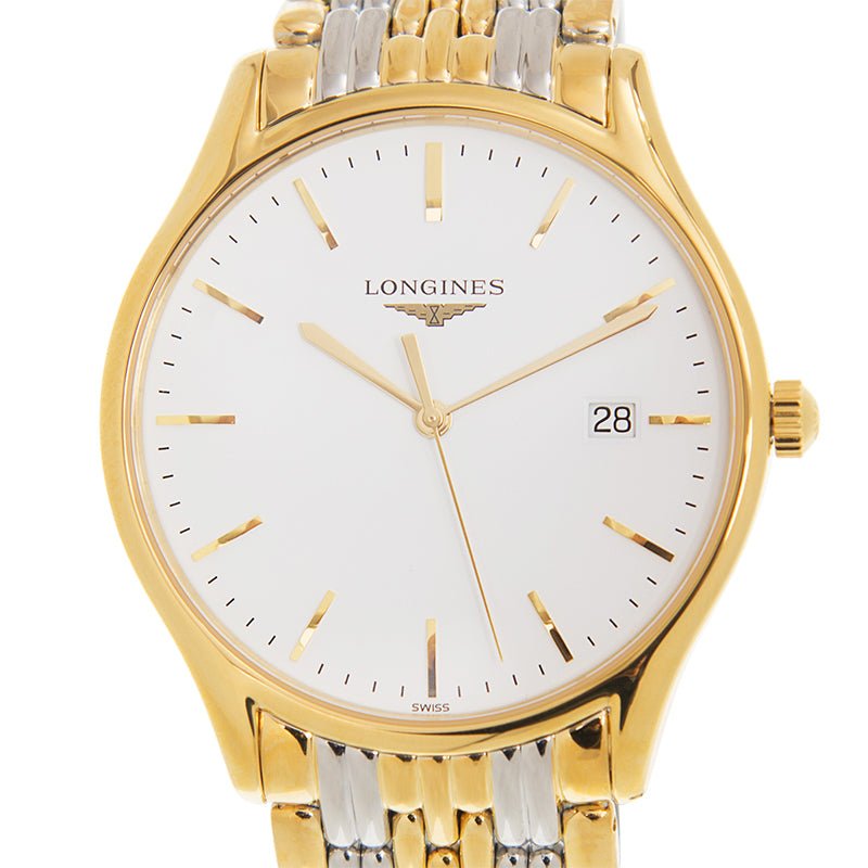 Longines Lyre Quartz White Dial Gold Stainless Steel Watch for Women - L4.859.2.12.7