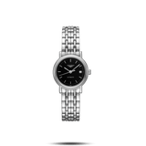 Longines Presence 25.5mm Automatic Black Dial Silver Steel Strap Watch for Women - L4.321.4.52.6