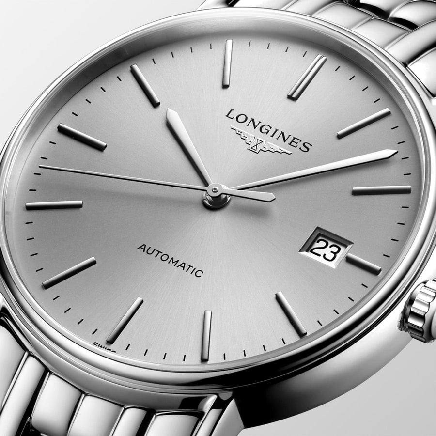 Longines Presence 25.5mm Automatic Stainless Steel Watch for Women - L4.321.4.72.6
