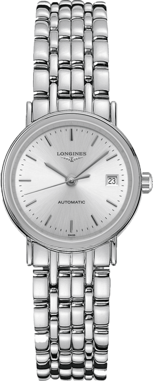 Longines Presence 25.5mm Automatic Stainless Steel Watch for Women - L4.321.4.72.6