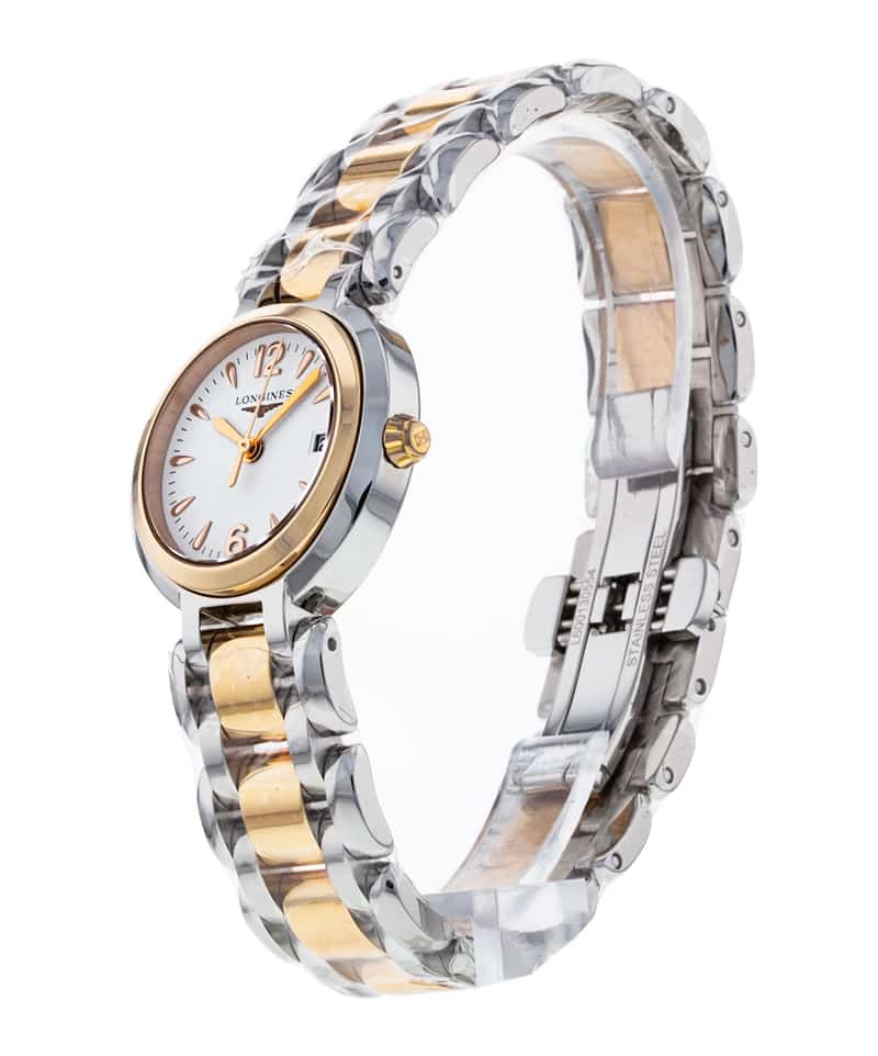 Longines PrimaLuna Quartz White Dial Two Tone Steel Strap Watch for Women - L8.110.5.16.6