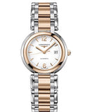 Longines PrimaLuna Quartz White Dial Two Tone Steel Strap Watch for Women - L8.110.5.16.6