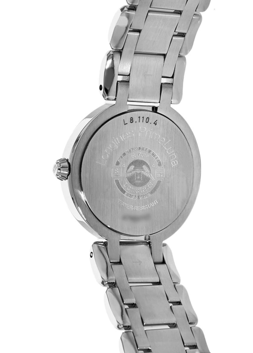 Longines PrimaLuna White Dial Silver Steel Strap Watch for Women - L8.110.4.71.6