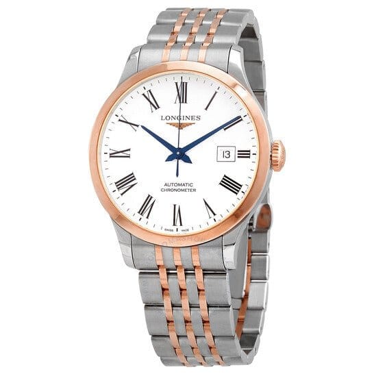 Longines Record Automatic 18K Pink Gold Watch for Men - L2.821.5.11.7
