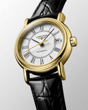 Longines Presence Automatic White Dial Black Watch for Women - L4.321.2.11.2