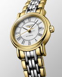 Longines Presence 25.5mm Automatic White Dial Two Tone Steel Strap Watch for Women - L4.321.2.11.7