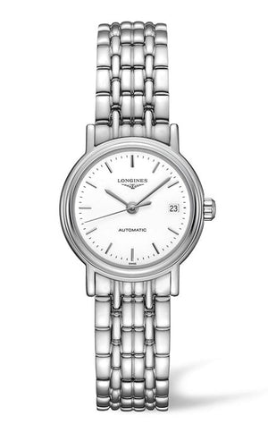 Longines Presence 25.5mm Automatic Stainless Steel Watch for Women - L4.321.4.12.6