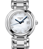 Longines PrimaLuna Mother of Pearl Dial Silver Steel Strap Watch for Women - L8.110.4.87.6