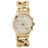 Michael Kors Runway Twist Gold Dial Gold Stainless Steel Strap Watch for Women - MK3131