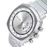 Gucci Grip Collection Quartz Silver Dial Silver Steel Strap Watch For Men - YA157302