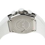 Emporio Armani Sportivo Analog Quartz White Dial White Rubber Strap Watch For Men - AR6103