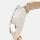 Burberry The City Chronograph Rose Gold Dial Beige Leather Strap Watch For Women - BU9702