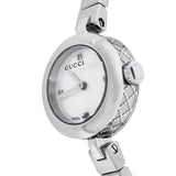 Gucci Diamantissima Quartz Diamonds White Dial Silver Steel Strap Watch For Women - YA141503