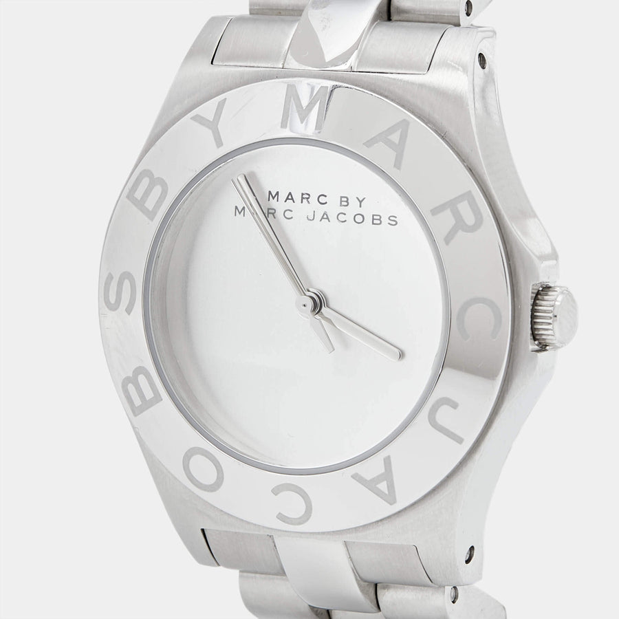 Marc Jacobs Marc White Dial White Ceramic Strap Watch for Women - MBM9500
