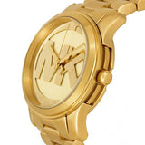 Michael Kors Runway Gold Dial Gold Steel Strap Watch for Women - MK5786