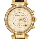 Michael Kors Parker Gold Dial Two Tone Steel Strap Watch for Women - MK5688