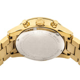 Michael Kors Ritz Chronograph Gold Dial Gold Steel Strap Watch For Women - MK6597