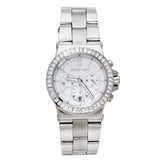 Michael Kors Dylan Glitz Chronograph White Dial Silver Steel Strap Watch For Women - MK5411