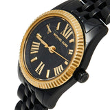 Michael Kors Lexington Quartz Black Dial Black Steel Strap Watch for Women - MK3299