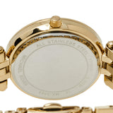 Michael Kors Darci Quartz Mother of Pearl Red Dial Gold Steel Strap Watch For Women - MK3583