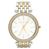 Michael Kors Darci Silver Dial Two Tone Stainless Steel Strap Watch for Women - MK3215