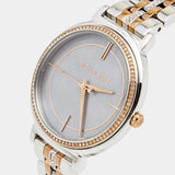 Michael Kors Cinthia Mother of Pearl Grey Dial Two Tone Steel Strap Watch for Women - MK3642