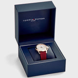 Tommy Hilfiger Haven Quartz White Dial Red Rubber Strap Watch For Women - 1782200