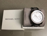 Michael Kors Brecken Chronograph Silver Dial Silver Steel Strap Watch For Women - MK8562