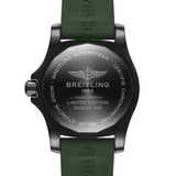 Breitling Superocean Automatic 46 Green Dial Green Rubber Strap Watch for Men - M173681A1L1S1