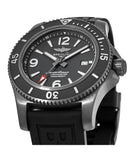 Breitling Superocean Automatic 46mm Black Dial Black Rubber Strap Watch for Men - M17368B71B1S1