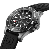 Breitling Superocean 44mm Special Volcano Black Dial Black Rubber Strap Watch for Men - M17393131B1S1