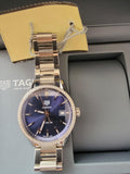 Tag Heuer Carrera Quartz 39mm Diamonds Blue Dial Silver Steel Strap Watch for Women - WAR1114.BA0601