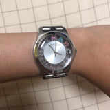 Marc Jacobs Henry Skeleton Silver Dial Silver Steel Strap Watch for Women - MBM3262