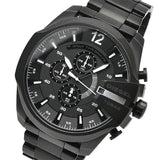 Diesel Mega Chief Chronograph Black Steel Strap Watch For Men - DZ4283