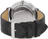 Coach Charles Black Dial Black Leather Strap Watch for Men - 14602157