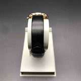 Marc Jacobs Roxy Black Dial Black Leather Strap Watch for Women - MJ1592