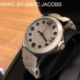 Marc Jacobs Pelly White Dial White Silicone Strap Watch for Women - MBM2503