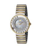 Swarovski Lovely Crystals Mother of Pearl Dial Two Tone Steel Strap Watch for Women - 1187022