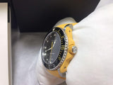 Gucci Dive Black Dial Yellow Rubber Strap Watch For Men - YA136319