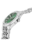 Bulova Phantom Classic Baguette Green Dial Silver Steel Strap Watch for Men - 96A253