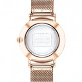 Coach Perry White Rose Gold Mesh Bracelet Watch for Women - 14503126