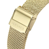 Versace Meander Greca White Dial Gold Mesh Bracelet Watch for Women - VELW00820