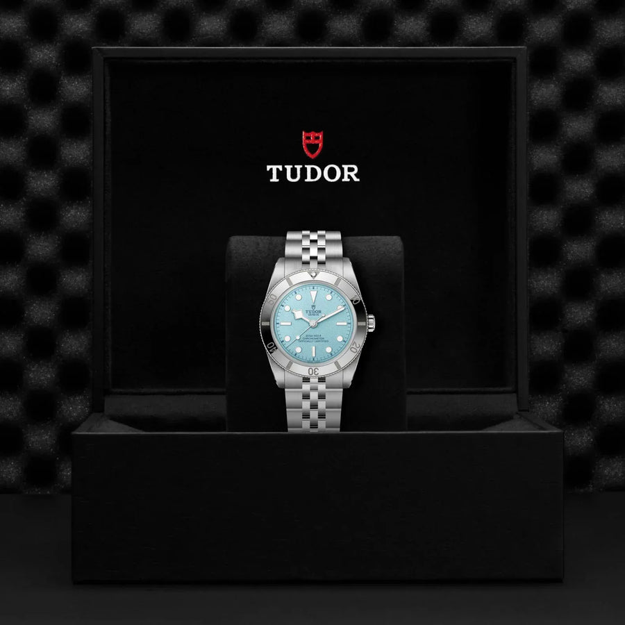 Tudor Black Bay 54 Blue Dial Silver Steel Strap Watch for Men - M79000-0001