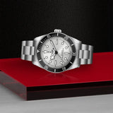 Tudor Black Bay 54 Silver Dial Silver Steel Strap Watch for Men - M7943A1A0NU-0002