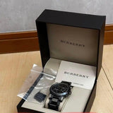 Burberry The City Grey Dial Gunmetal Grey Steel Strap Watch for Men - BU9354