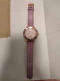 Swarovski Octea Lux Chrono Purple Dial Purple Leather Strap Watch for Women - 5632263