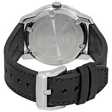 Movado Bold Silver Dial Black Leather Strap Watch For Men - 3600468